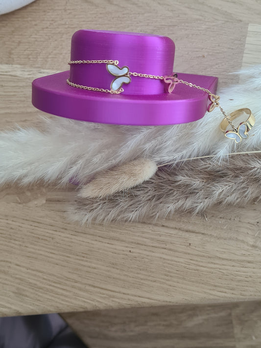 Bague Bracelet Papillon