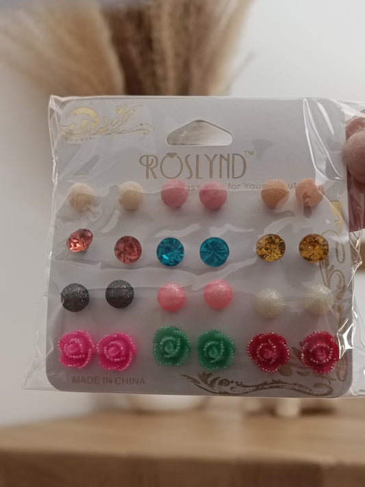 Lot Boucles D'Oreilles Fantaisies