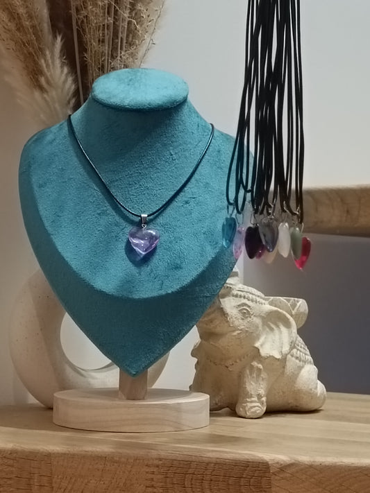 COLLIER COEUR FANTAISIE