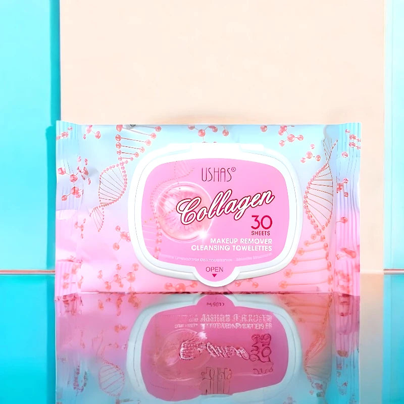 LINGETTES NETTOYANTES DÉMAQUILLANTES AU COLLAGÈNE