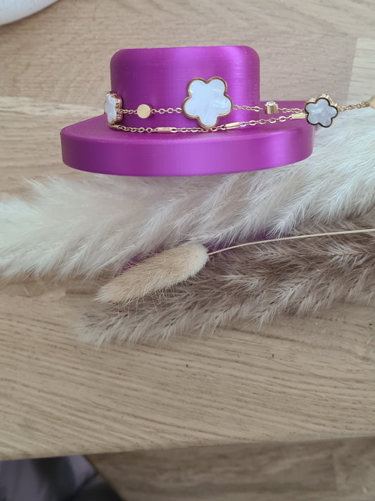 Bracelet Souple double chaine