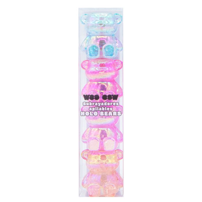 Surligneurs Empilables Holo Bears Rose