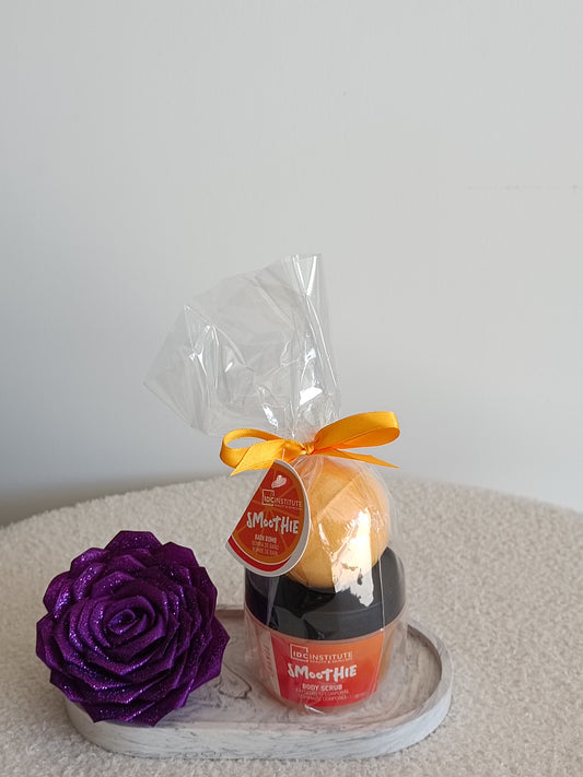Exfoliant + Bombe de Bain ORANGE