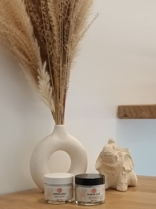 Crème Jour/Nuit Visage à l’Argan BIO parfum Fleur d'Oranger