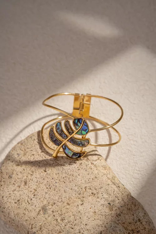 Bracelet Jonc Feuille