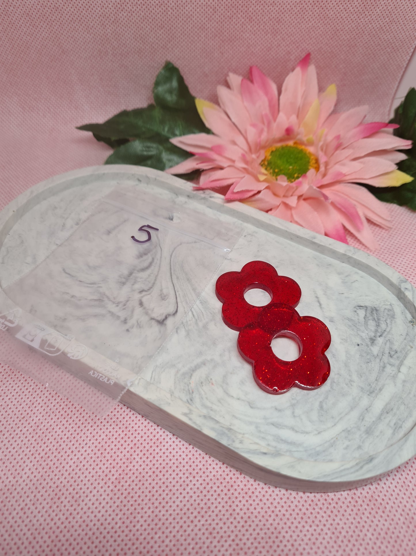 Boucles d'oreilles en résine