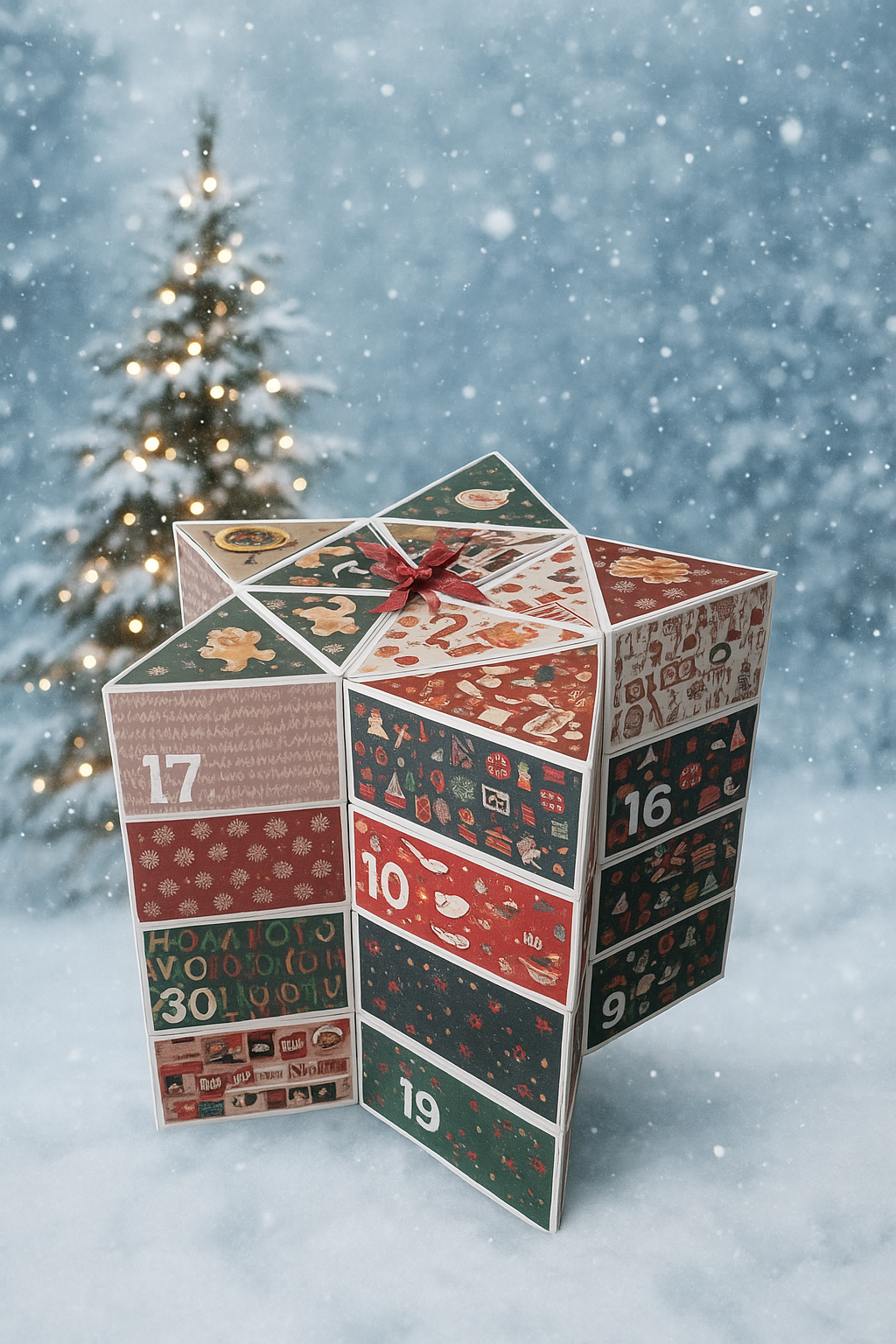 Calendrier de l’Avent fait main – 25 cases