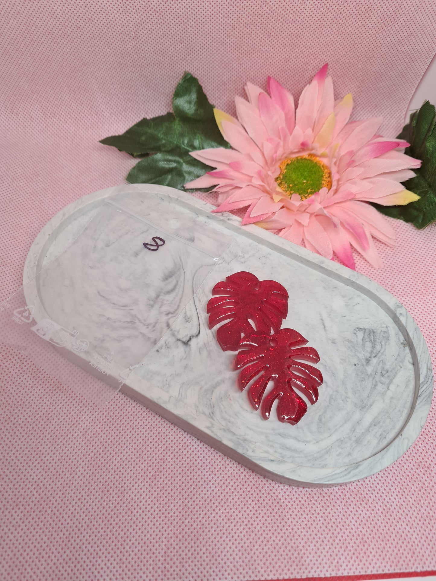 Boucles d'oreilles en résine