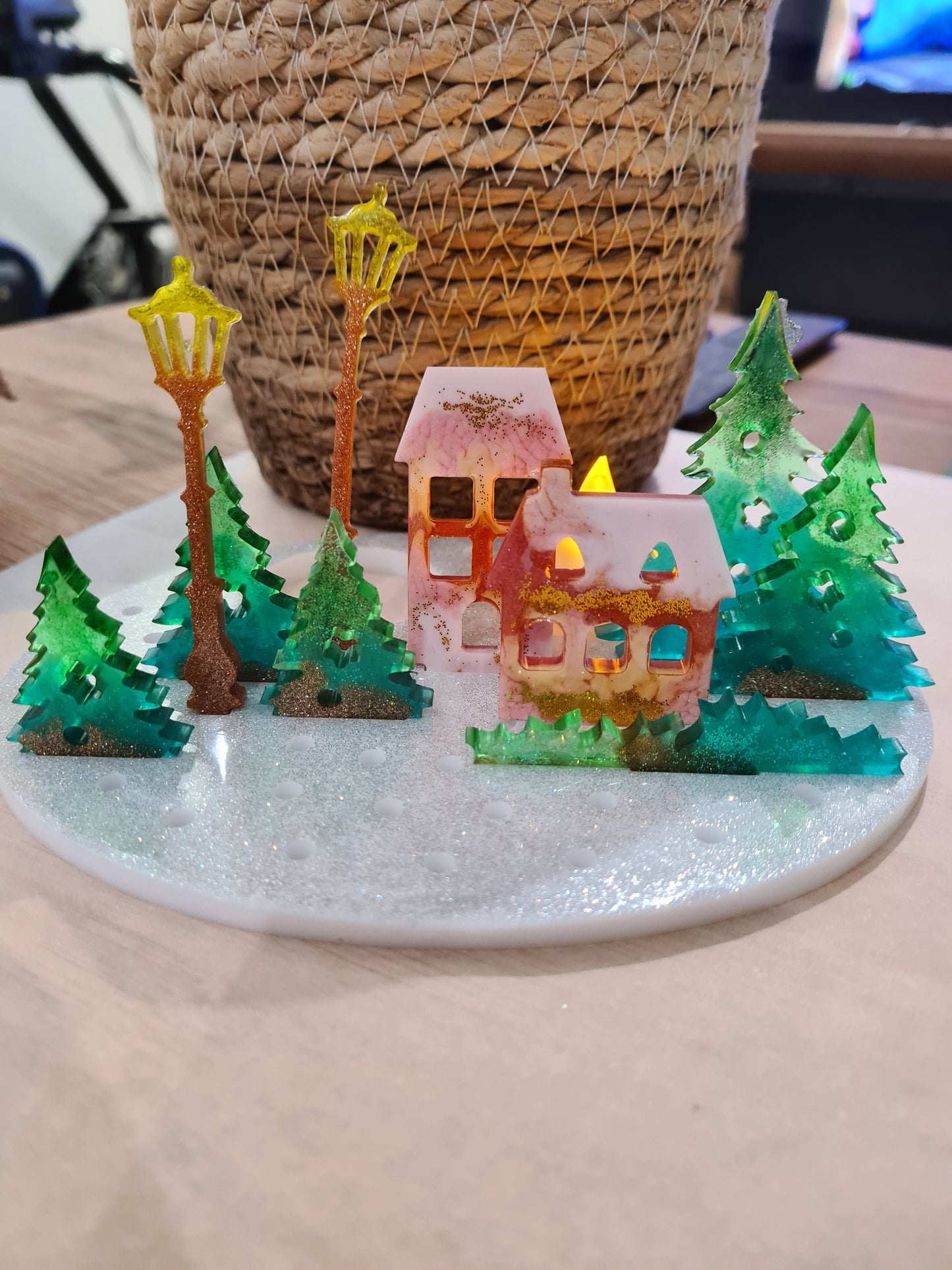 Village de Noël Centre de table