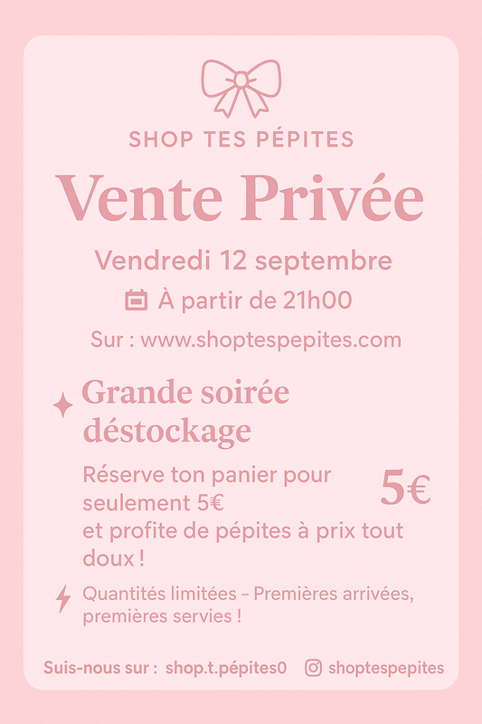 Vente Privée 12 09 2025