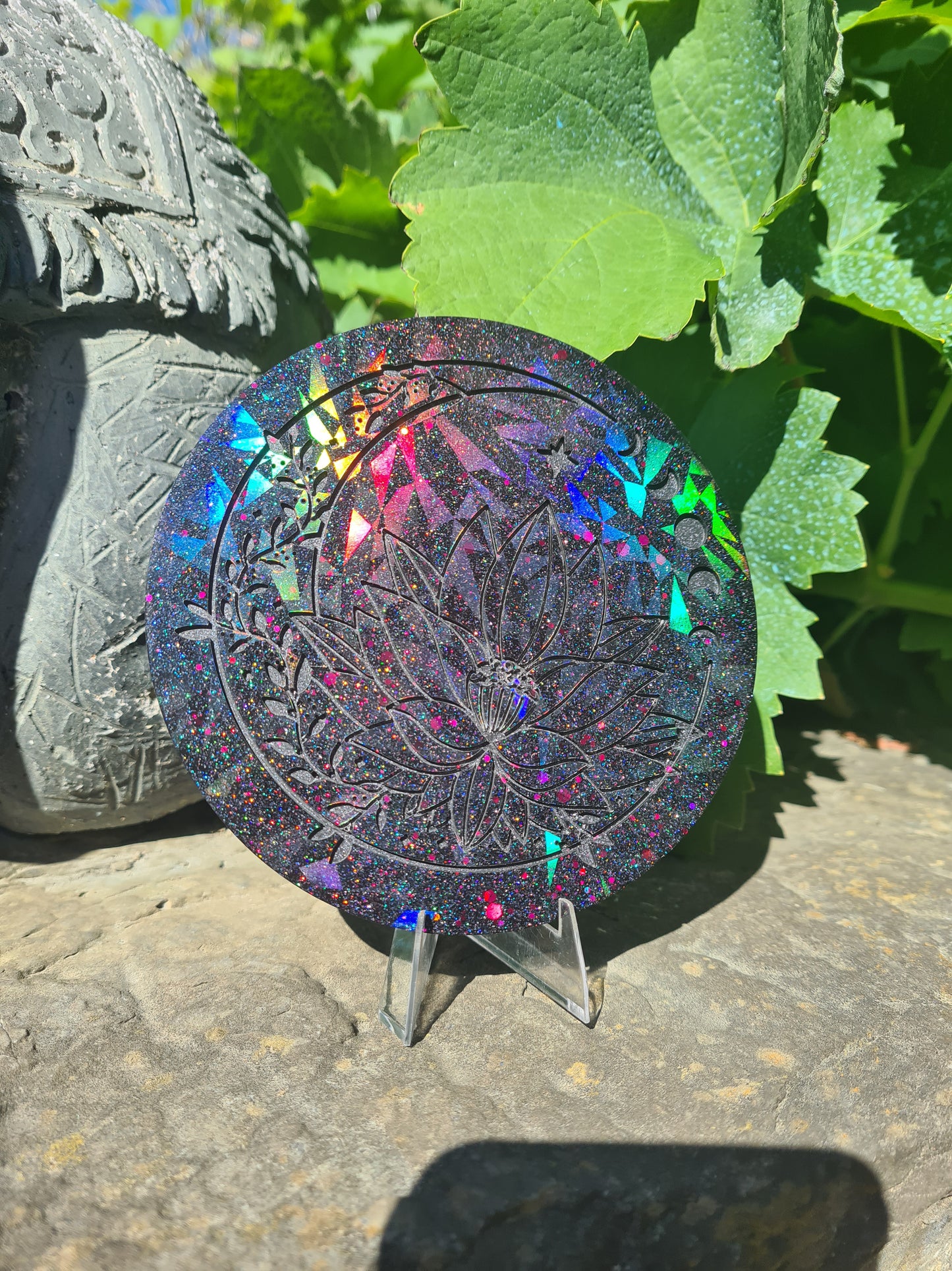 Sous verres holographique