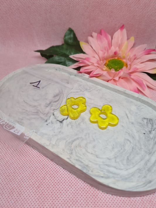 Boucles d'oreilles en résine