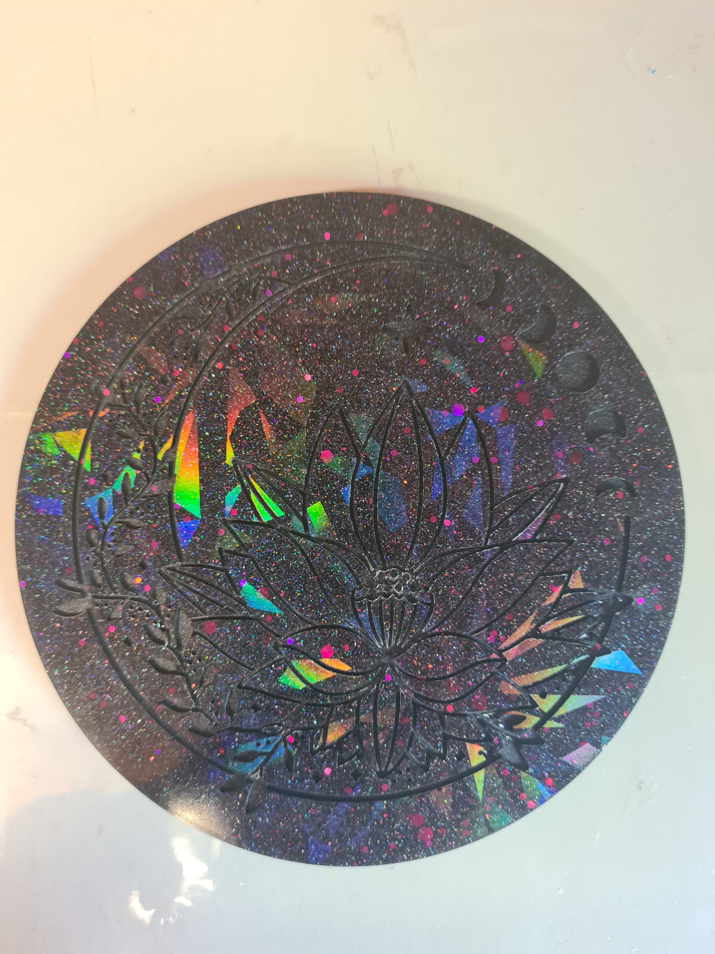 Sous verres holographique